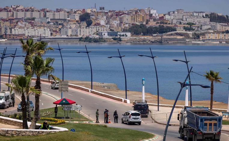 Morocco's Fnideq border crossing with the Spanish enclave of Ceuta