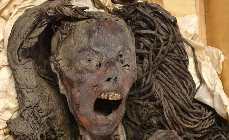 The "Screaming Woman" was found at the site of the ancient city of Thebes 