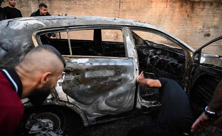 Two other Hamas gunmen were killed by a drone while trying to escape from the vehicle