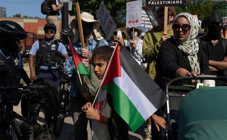 Hours of peaceful demonstrations