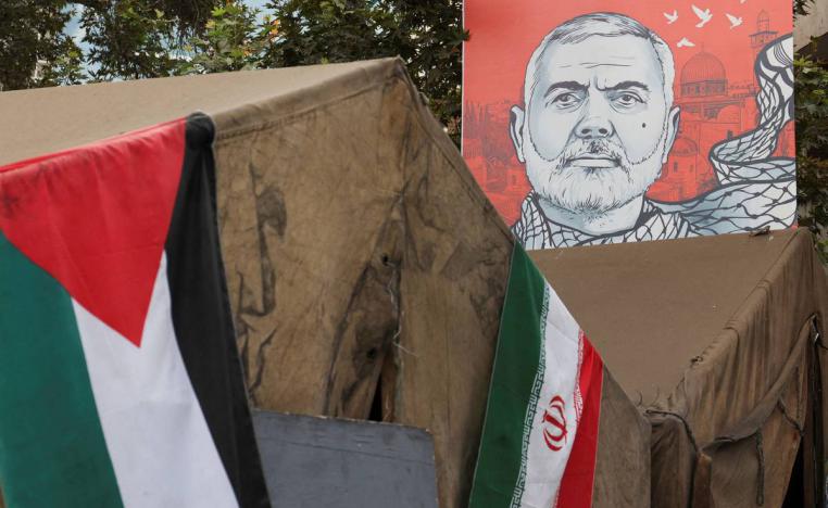 جدارية لرئيس حماس الراحل إسماعيل هنية في طهران