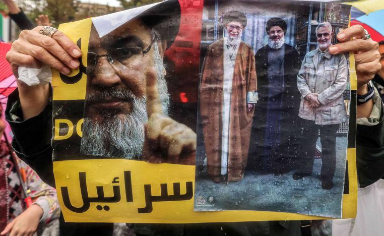 تظاهرة في طهران احتجاجا على اغتيال حسن نصرالله