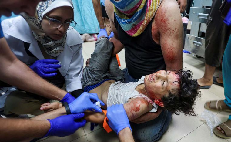Four children were among the Palestinians killed by Israeli strikes