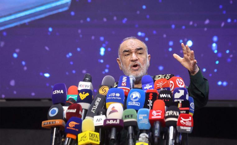 Hossein Salami, the commander of Iran's elite Revolutionary Guards