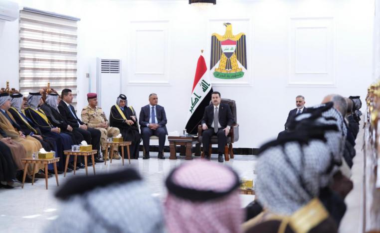 رئيس الوزراء العراقي محمد شياع السوداني يجتمع برؤساء عشائر في محافظة واسط