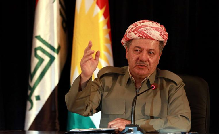 مسعود برزاني يطالب بابعاد العراق عن شبح الحرب