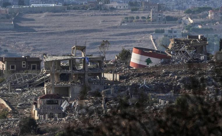 دمار في قرية ميس الجبل في جنوب لبنان بعد قصف اسرائيلي