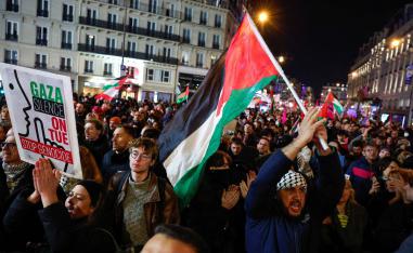 تظاهرة داعمة للفلسطينيين في باريس