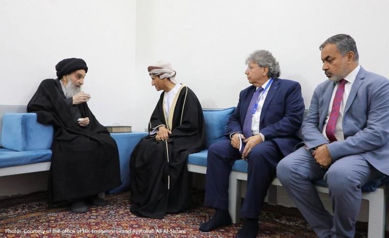 لقاء السيستاني بممثل غوتيريش للمرة الثانية في أقل من شهر ونصف يكشف حجم المخاوف
