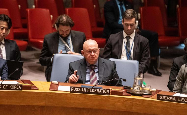 المندوب الروسي اتهم الولايات المتحدة بتجاهل دعم أوكرانيا لمجموعة مصنفة ارهابية