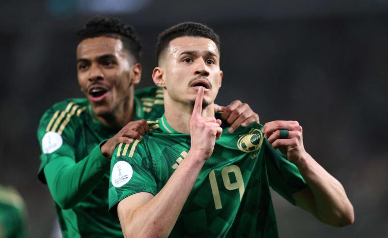 ثنائية عبدالله الحمدان في شباك منتخب العراق حسمت المباراة 