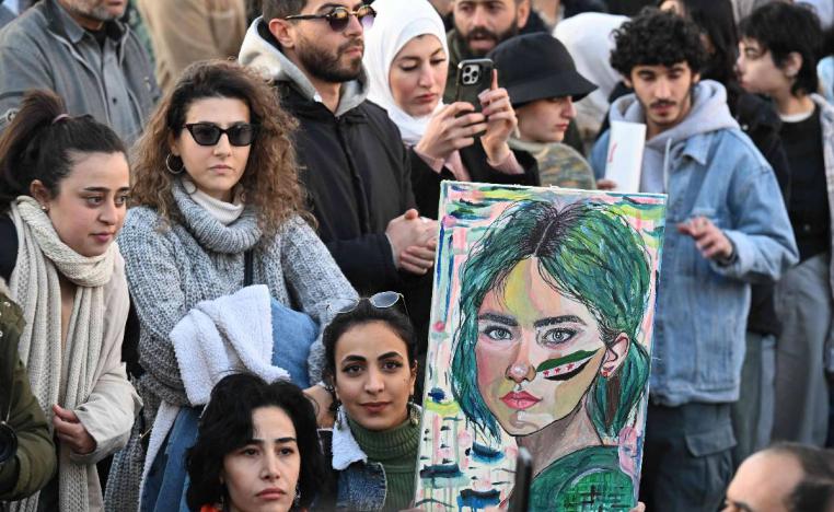 تظاهرة في دمشق للمطالبة بحرية المرأة