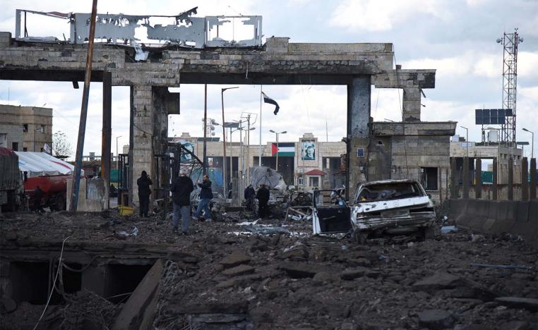 The Arida border crossing is out of service