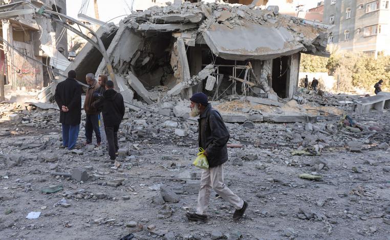 Palestinians say Israeli strikes are meant to depopulate the area