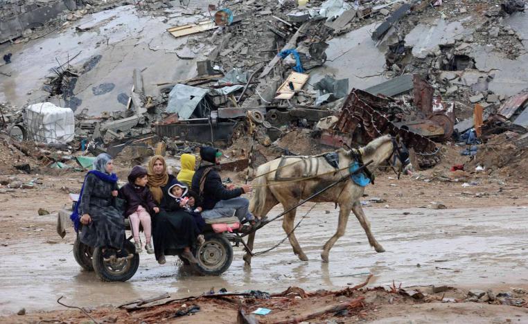 فلسطينيون يعودون إلى شمال غزة