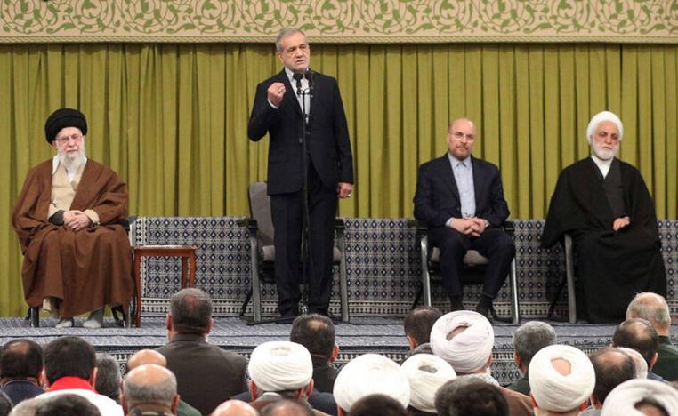 المرشد الإيراني الأعلى والرئيس الإيراني وكبار المسؤولين