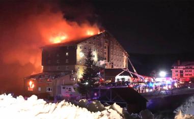 The fire is believed to have started in the restaurant section at around midnight