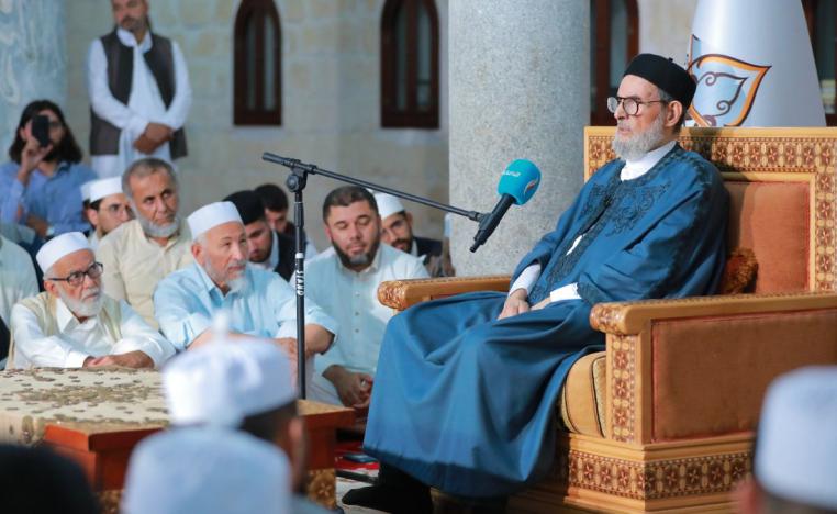 الاب الروحي لاخوان ليبيا يسعى لحماية مصالح عبدالحميد الدبيبة بالدعوة للعنف