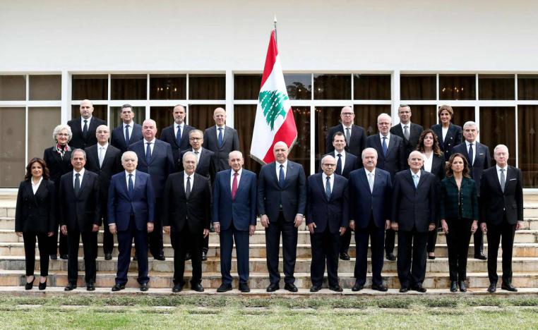 الرئاسة اللبنانية الثلاثية مع الحكومة
