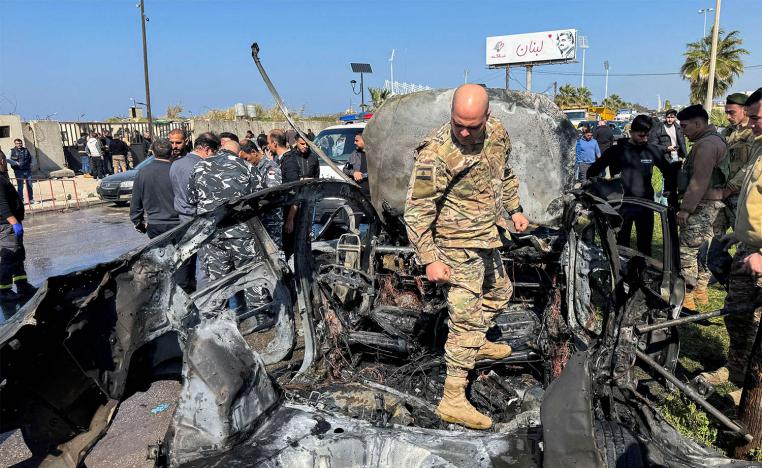 An Israeli strike on a car in Lebanon's southern port city of Sidon targeted Hamas official