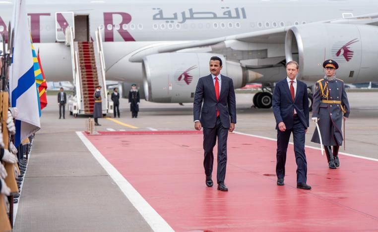 أمير قطر سيناقش ابرام العديد من الاتفاقيات مع الجانب الروسي