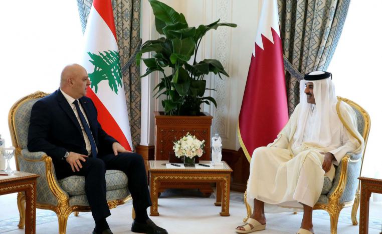 أمير قطر يصف زيارة عون إلى الدوحة بأنها 'مهمة' و'تاريخية'