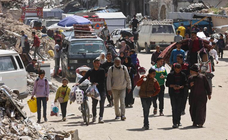 Fleeing another Israeli assault