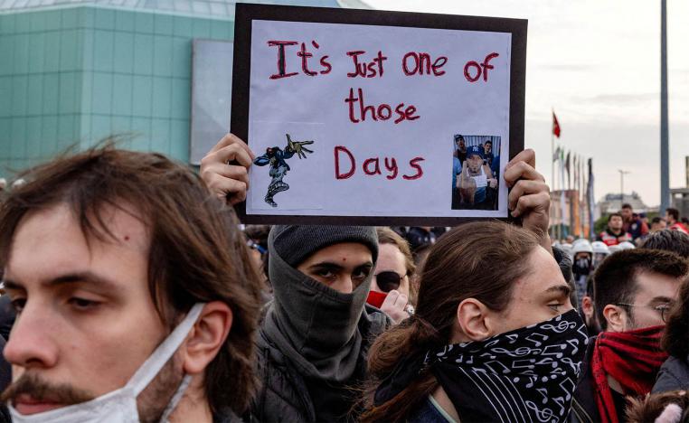Some don't want to show their faces because the police could come for them
