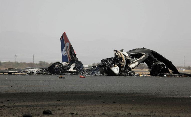 The only remaining civilian aircraft of Yemenia Airways has been destroyed