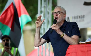 الزعيم اليساري السابق لحزب العمّال مناصر للقضية الفلسطينية 
