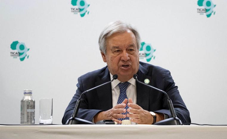 Guterres urged Israel to reverse a decision to expand "illegal" settlement construction in the West Bank