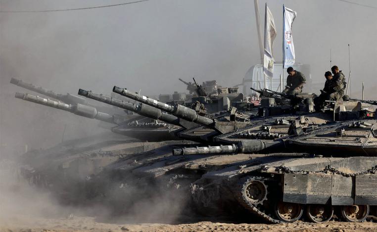 Pounding the outskirts of Gaza City