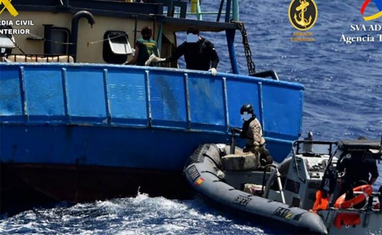 The vessel has been, since the summer of 2024, suspected of being used for large-scale international drug traffickin