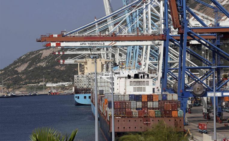 The Tanger Med port in the northern Moroccan city of Tangiers