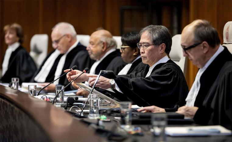 The International Court of Justice's opinion is advisory 
