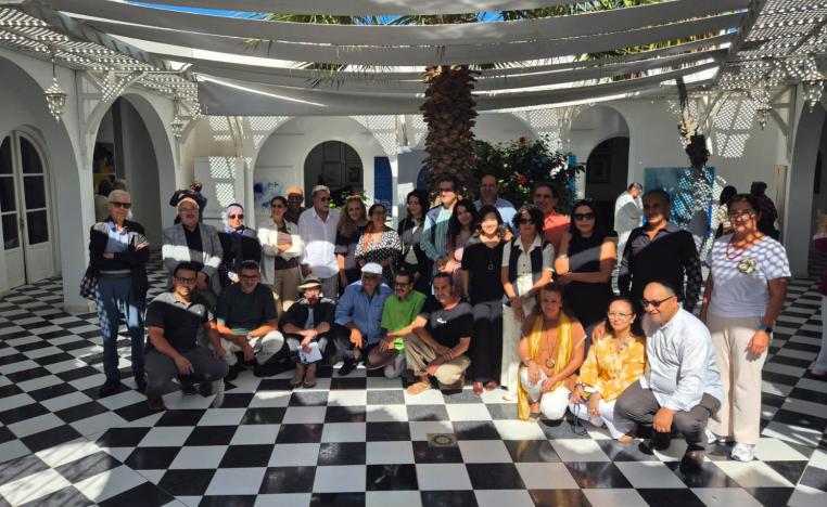 The end of a fruitful art workshop