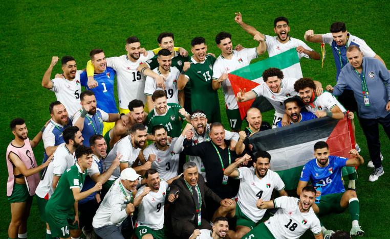 منتخبا فلسطين وسوريا يكتبان التاريخ