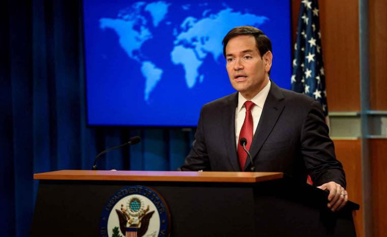 US Secretary of State Marco Rubio speaks during his end-of-year news conference at the State Department in Washington, December 19, 2025. 