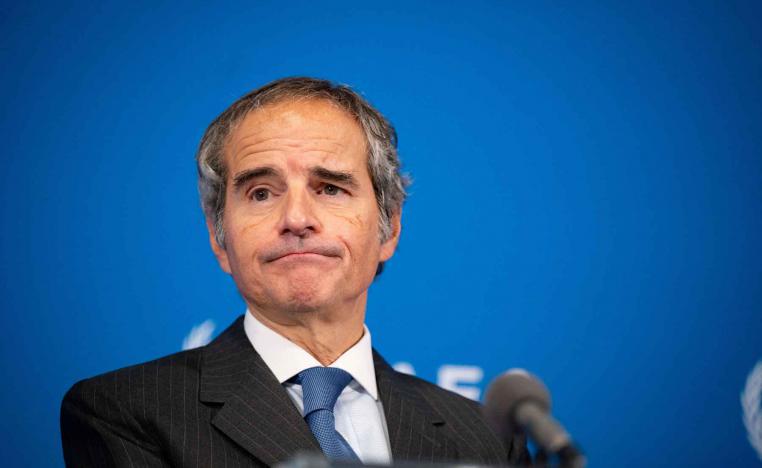 Director-General of the International Atomic Energy Agency (IAEA) Rafael Grossi holds a news conference in Vienna, November 19, 2025. 