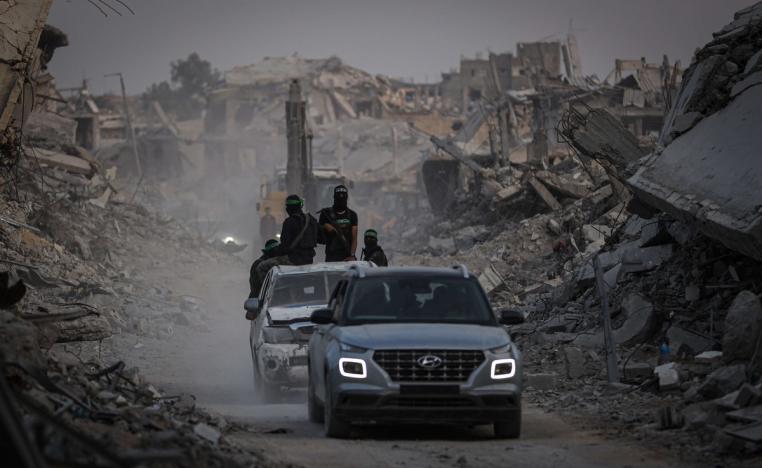 احياء ذكرى تأسيس حماس على أنقاض غزة وجراح أهلها