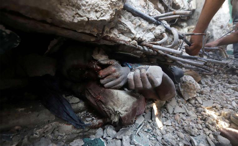 USAID staff reported seeing a human femur and other bones on the roads, dead bodies abandoned in cars