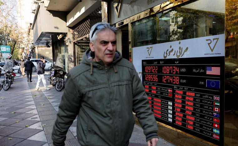 The rial fell further to 1,489,500 on Tuesday, representing a 4% fall since the protests started