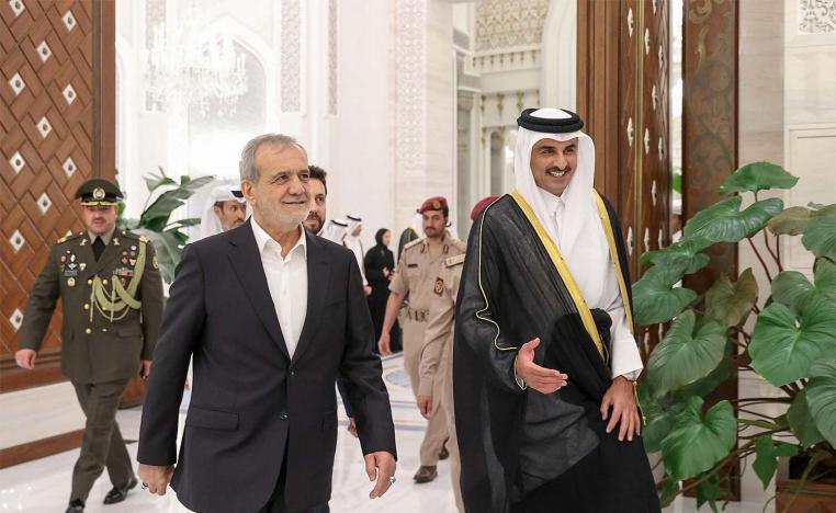 Sheikh Tamim and Pezeshkian stressed that dialogue and diplomacy remain essential tools for resolving regional issues