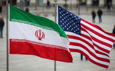 US and Iranian flags
