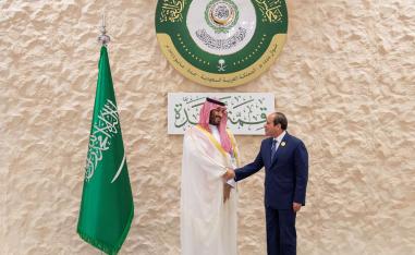 الاممير محمد بن سلمان والرئيس عبدالفتاح السيسي