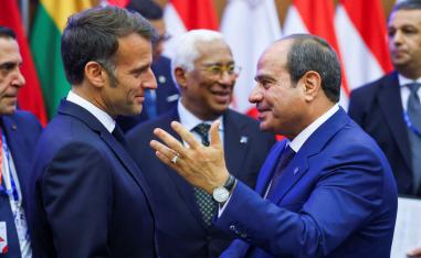 ماكرون والسيسي
