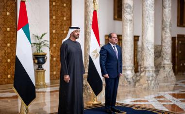 محمد بن زايد والسيسي