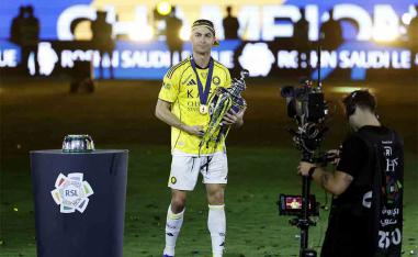 It's Ronaldo's first league trophy with Al Nassr