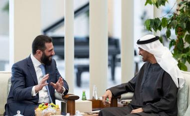 محمد بن زايد وأحمد الشرع