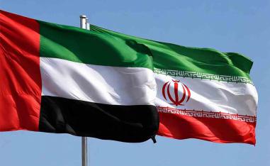 UAE and Iran flags